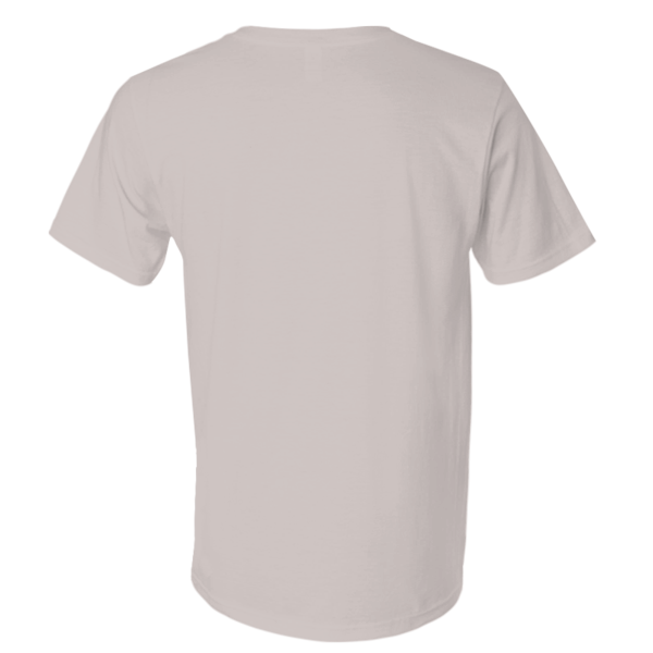 Next Level Apparel Unisex Festival T-Shirt, Silver, Back view