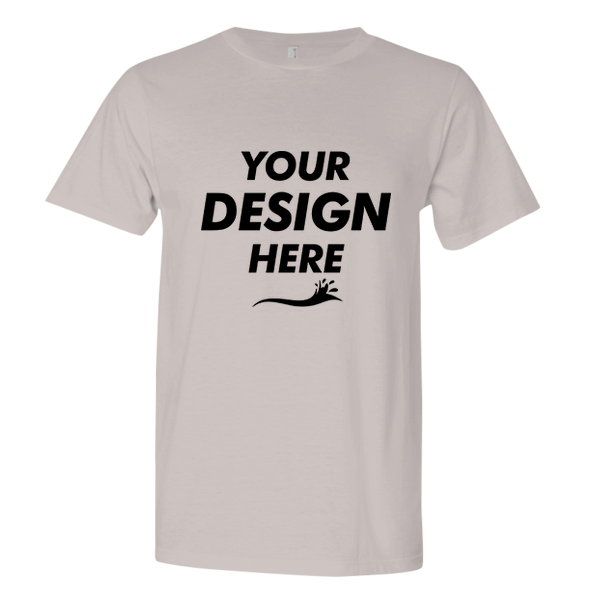 Next Level Apparel Unisex Festival T-Shirt, Silver, Front view, Mockup