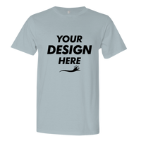 Next Level Apparel Unisex Festival T-Shirt, Stonewash Denim, Front view, Mockup