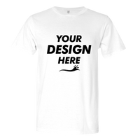 Next Level Apparel Unisex Festival T-Shirt, White, Front view, Mockup