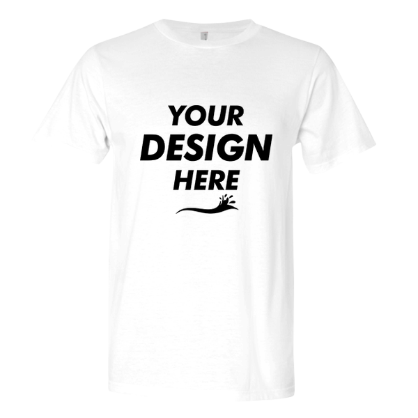 Next Level Apparel Unisex Festival T-Shirt, White, Front view, Mockup