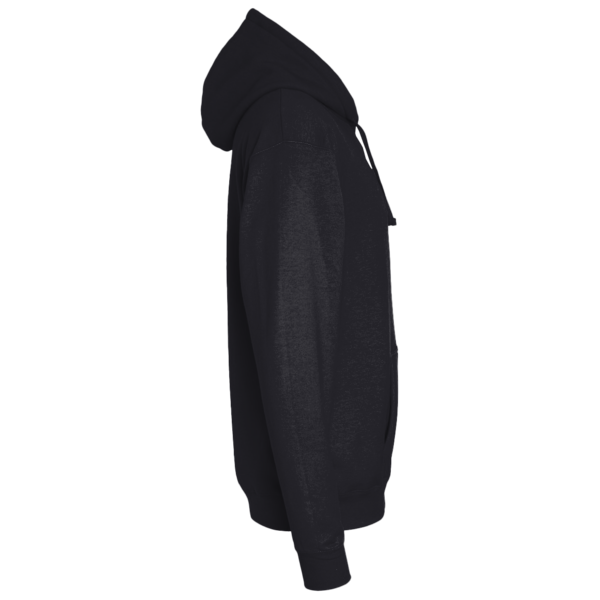 Next Level Apparel Unisex Heavyweight Fleece Hoodie Sweatshirt, Black, Right Sleeve view