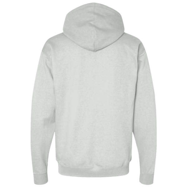 Next Level Apparel Unisex Heavyweight Fleece Hoodie Sweatshirt, Bone, Back view