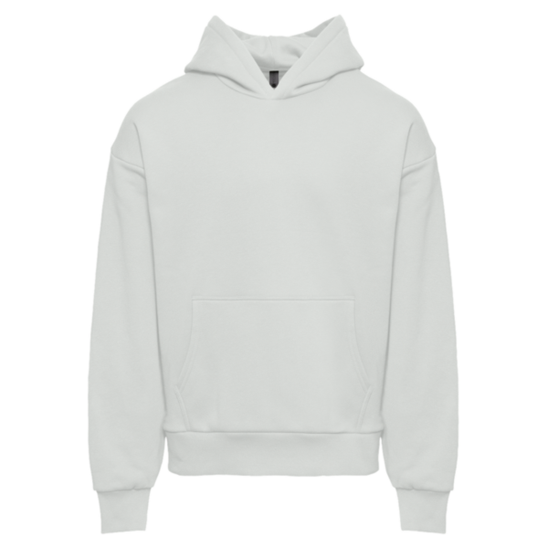 Next Level Apparel Unisex Heavyweight Fleece Hoodie Sweatshirt, Bone, Front view