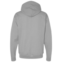 Next Level Apparel Unisex Heavyweight Fleece Hoodie Sweatshirt, Heather Grey, Back view