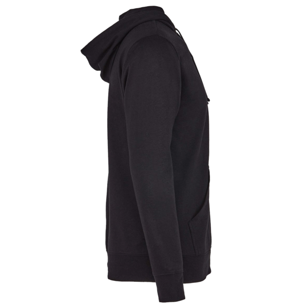 Next Level Apparel Unisex Laguna Hoodie Sweatshirt, Black / Black, Right Sleeve view