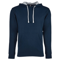 Next Level Apparel Unisex Laguna Hoodie Sweatshirt, Midnight Navy / Heather Grey, Front view