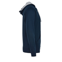 Next Level Apparel Unisex Laguna Hoodie Sweatshirt, Midnight Navy / Heather Grey, Right Sleeve view
