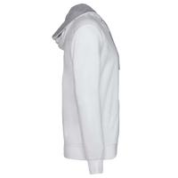 Next Level Apparel Unisex Laguna Hoodie Sweatshirt, White / Heather Grey, Right Sleeve view