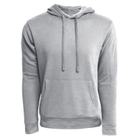 Next Level Apparel Unisex Laguna Sueded Hoodie Sweatshirt, Heather Grey, Front view