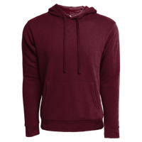 Next Level Apparel Unisex Laguna Sueded Hoodie Sweatshirt, Maroon, Front view
