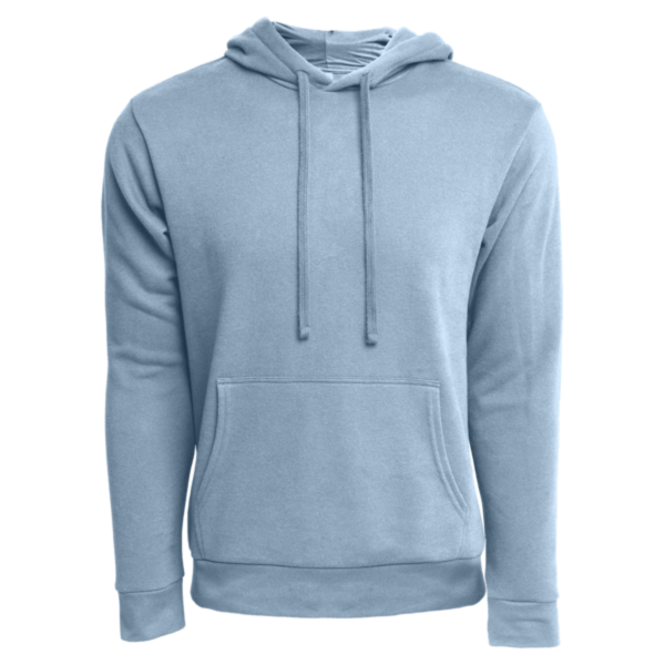 Next Level Apparel Unisex Laguna Sueded Hoodie Sweatshirt, Stonewash Denim, Front view