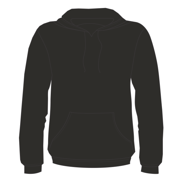 Next Level Apparel Unisex Malibu Hoodie Sweatshirt, Heather Black, Front view