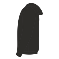 Next Level Apparel Unisex Malibu Hoodie Sweatshirt, Heather Black, Left Sleeve view
