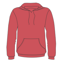 Next Level Apparel Unisex Malibu Hoodie Sweatshirt, Heather Cardinal, Front view