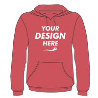 Next Level Apparel Unisex Malibu Hoodie Sweatshirt, Heather Cardinal, Front view, Mockup