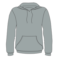 Next Level Apparel Unisex Malibu Hoodie Sweatshirt, Heather Grey, Front view