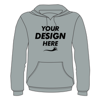 Next Level Apparel Unisex Malibu Hoodie Sweatshirt, Heather Grey, Front view, Mockup