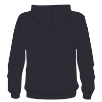Next Level Apparel Unisex Malibu Hoodie Sweatshirt, Heather Midnight Navy, Back view
