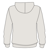 Next Level Apparel Unisex Malibu Hoodie Sweatshirt, Oatmeal, Back view