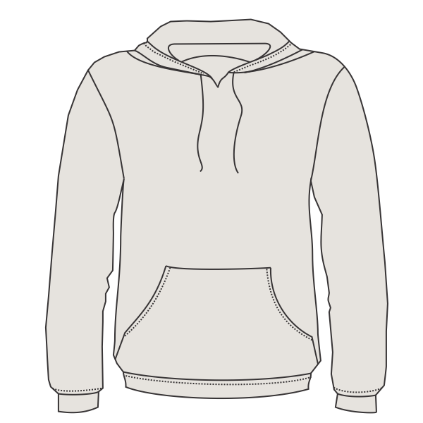 Next Level Apparel Unisex Malibu Hoodie Sweatshirt, Oatmeal, Front view