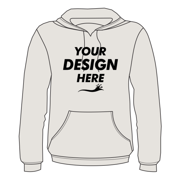 Next Level Apparel Unisex Malibu Hoodie Sweatshirt, Oatmeal, Front view, Mockup