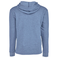 Next Level Apparel Unisex Malibu Welt Pocket Hoodie Sweatshirt, Heather Bay Blue, Back view