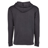 Next Level Apparel Unisex Malibu Welt Pocket Hoodie Sweatshirt, Heather Black, Back view