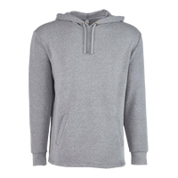 Next Level Apparel Unisex Malibu Welt Pocket Hoodie Sweatshirt, Heather Grey, Front view