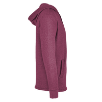 Next Level Apparel Unisex Malibu Welt Pocket Hoodie Sweatshirt, Heather Maroon, Right Sleeve view