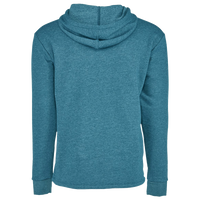 Next Level Apparel Unisex Malibu Welt Pocket Hoodie Sweatshirt, Heather Teal, Back view