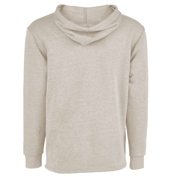 Next Level Apparel Unisex Malibu Welt Pocket Hoodie Sweatshirt, Oatmeal, Back view