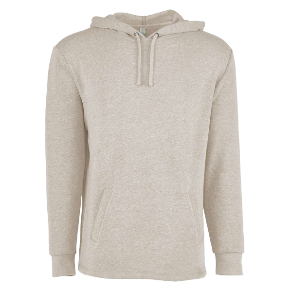 Next Level Apparel Unisex Malibu Welt Pocket Hoodie Sweatshirt, Oatmeal, Front view