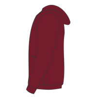 Next Level Apparel Unisex Santa Barbara Full-Zip Hoodie Sweatshirt, Cardinal, Left Sleeve view