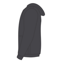 Next Level Apparel Unisex Santa Barbara Full-Zip Hoodie Sweatshirt, Heavy Metal, Left Sleeve view
