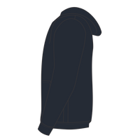 Next Level Apparel Unisex Santa Barbara Full-Zip Hoodie Sweatshirt, Midnight Navy, Left Sleeve view