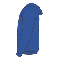 Next Level Apparel Unisex Santa Barbara Full-Zip Hoodie Sweatshirt, Royal, Left Sleeve view