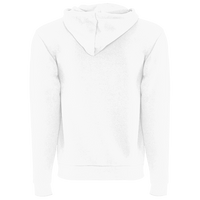 Next Level Apparel Unisex Santa Barbara Full-Zip Hoodie Sweatshirt, White, Back view