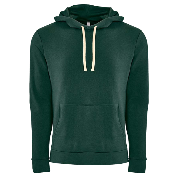 Next Level Apparel Unisex Santa Barbara Hoodie Sweatshirt, Forest Green / Forest Green, Front view