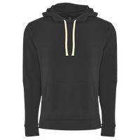 Next Level Apparel Unisex Santa Barbara Hoodie Sweatshirt, Graphite Black / Graphite Black, Front view