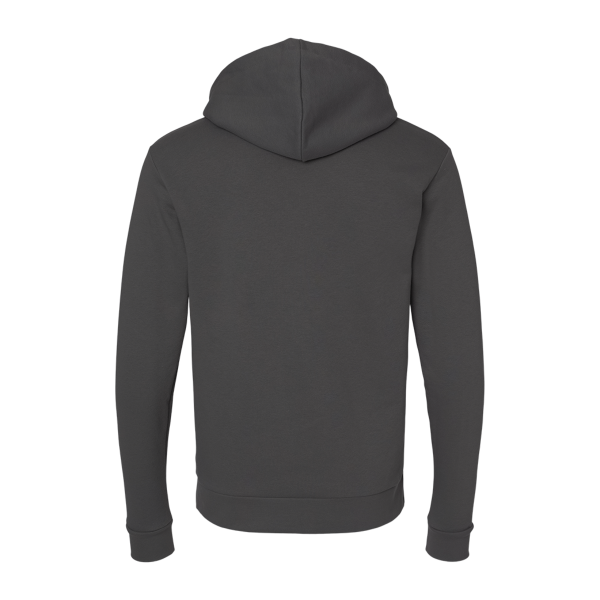 Next Level Apparel Unisex Santa Barbara Hoodie Sweatshirt, Heavy Metal / Heavy Metal, Back view