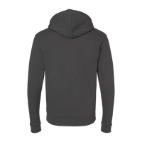Next Level Apparel Unisex Santa Barbara Hoodie Sweatshirt, Heavy Metal / Heavy Metal, Back view