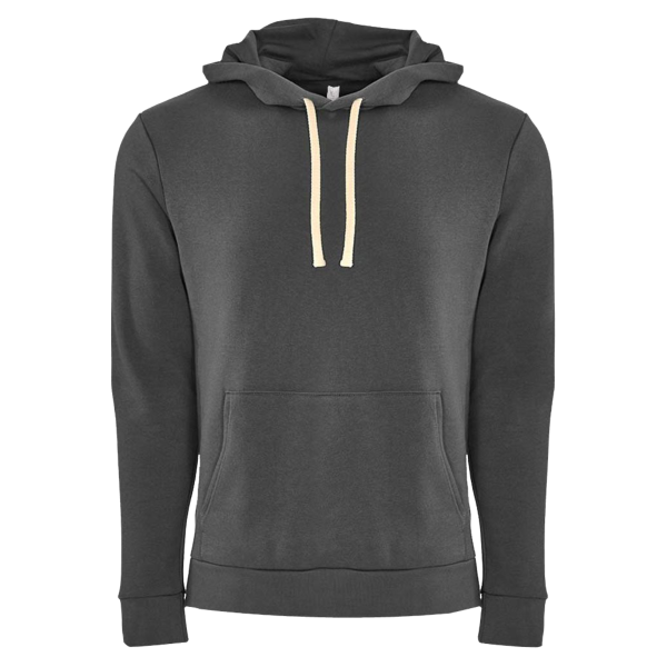 Next Level Apparel Unisex Santa Barbara Hoodie Sweatshirt, Heavy Metal / Heavy Metal, Front view