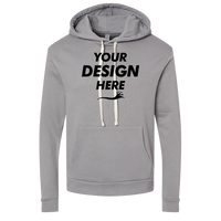 Next Level Apparel Unisex Santa Barbara Hoodie Sweatshirt, Lead Grey / Lead Grey, Front view, Mockup