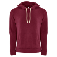 Next Level Apparel Unisex Santa Barbara Hoodie Sweatshirt, Maroon / Maroon, Front view