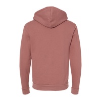 Next Level Apparel Unisex Santa Barbara Hoodie Sweatshirt, Mauve / Mauve, Back view