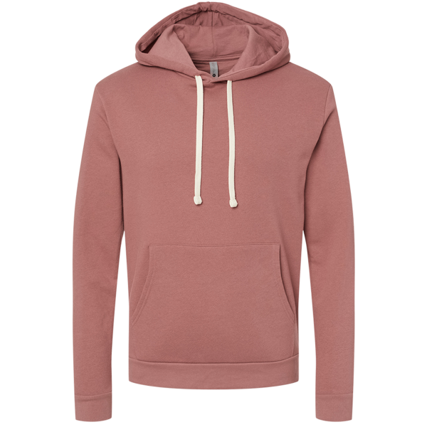 Next Level Apparel Unisex Santa Barbara Hoodie Sweatshirt, Mauve / Mauve, Front view