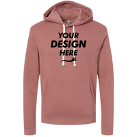 Next Level Apparel Unisex Santa Barbara Hoodie Sweatshirt, Mauve / Mauve, Front view, Mockup