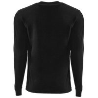 Next Level Apparel Unisex Sueded Long Sleeve T-Shirt, Black, Back view
