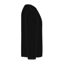 Next Level Apparel Unisex Sueded Long Sleeve T-Shirt, Black, Right Side view